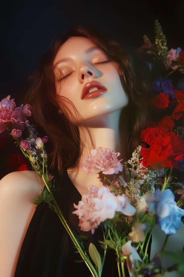 Dreamy Floral Portrait