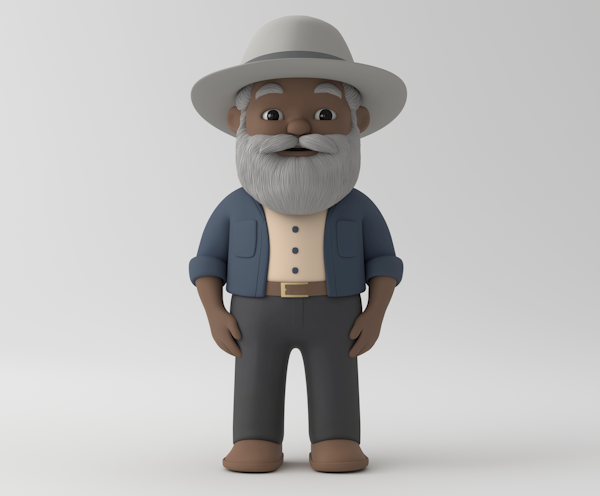 3D Model of Elderly Gentleman