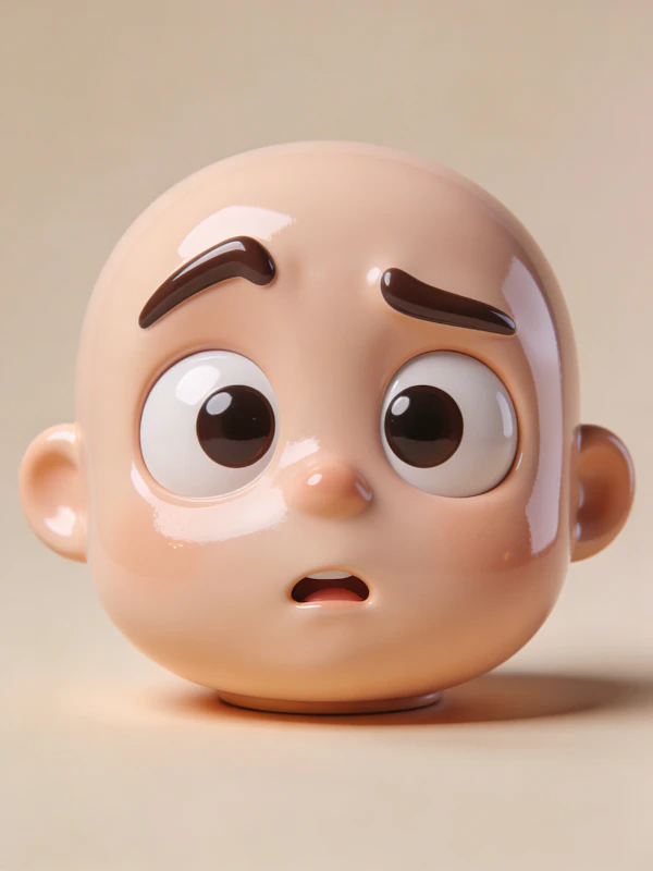 Surprised Cartoon Head