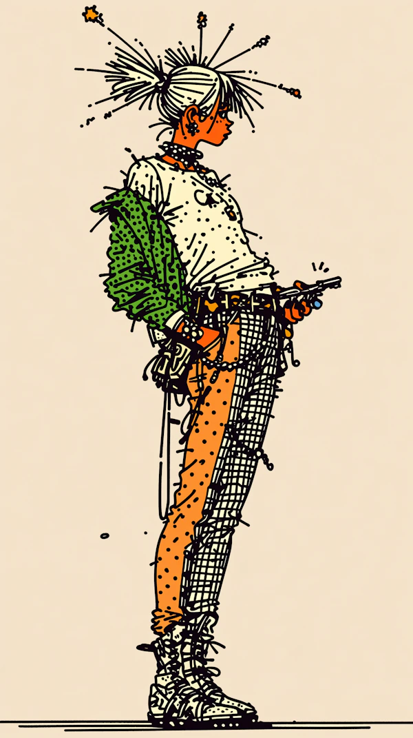 Eclectic Fashion Portrait