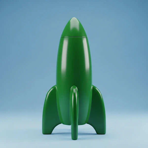Glossy Green Rocket