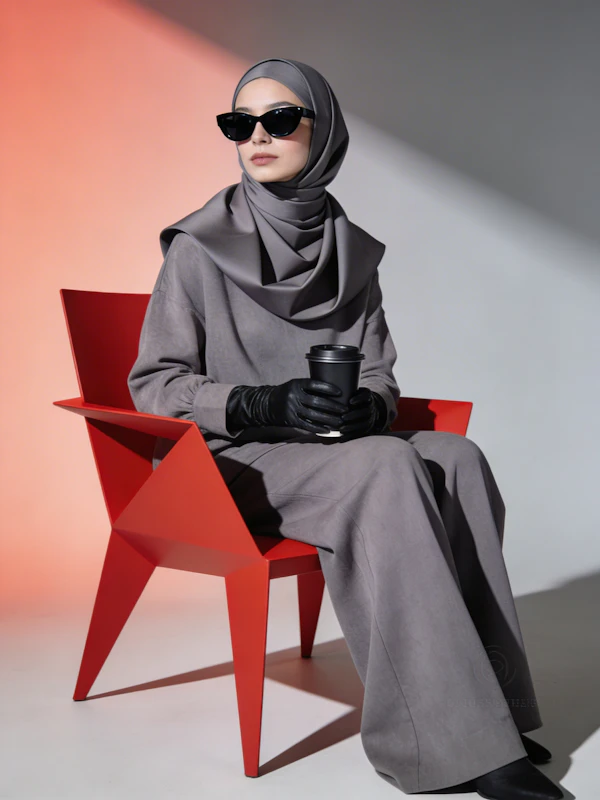 Elegant Woman in Chair