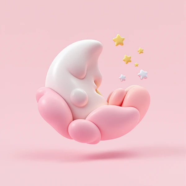 Dreamy Crescent Moon