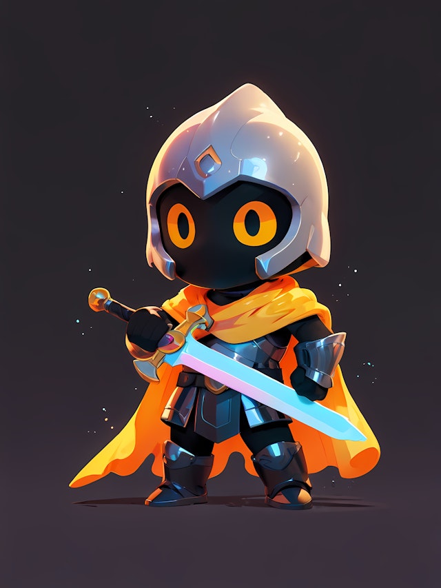 Chibi Knight Illustration