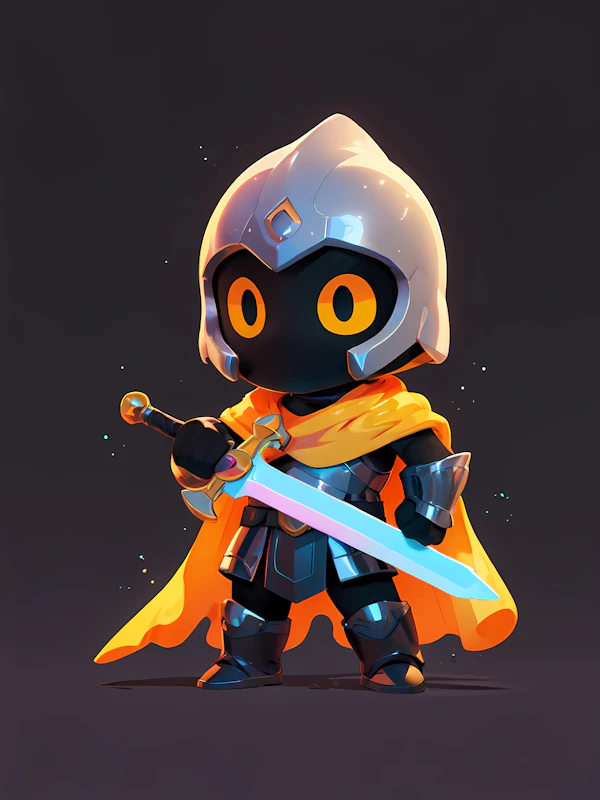 Chibi Knight Illustration