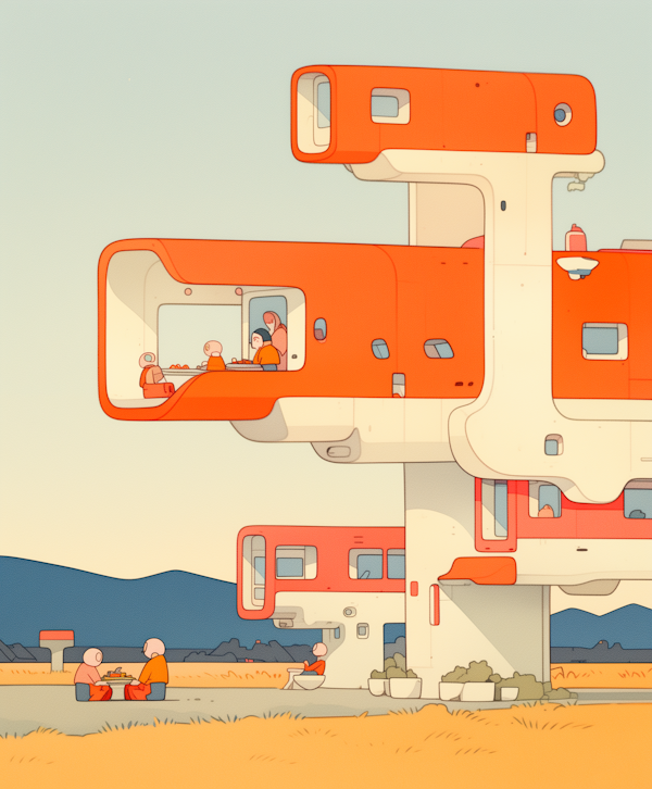 Futuristic Modular Building