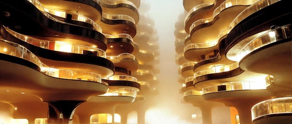 Futuristic Architectural Scene