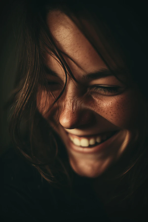 Joyful Freckled Portrait