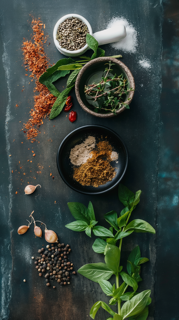 Assortment of Herbs and Spices