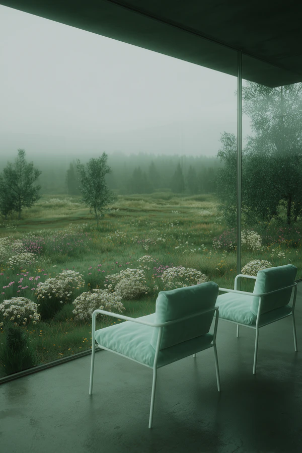 Modern Interior with View