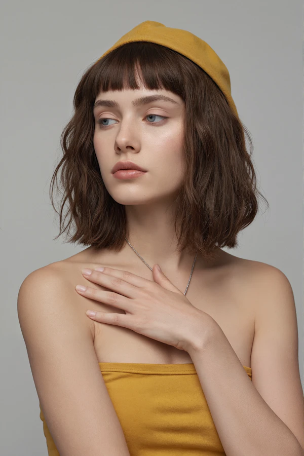Elegant Woman in Beret