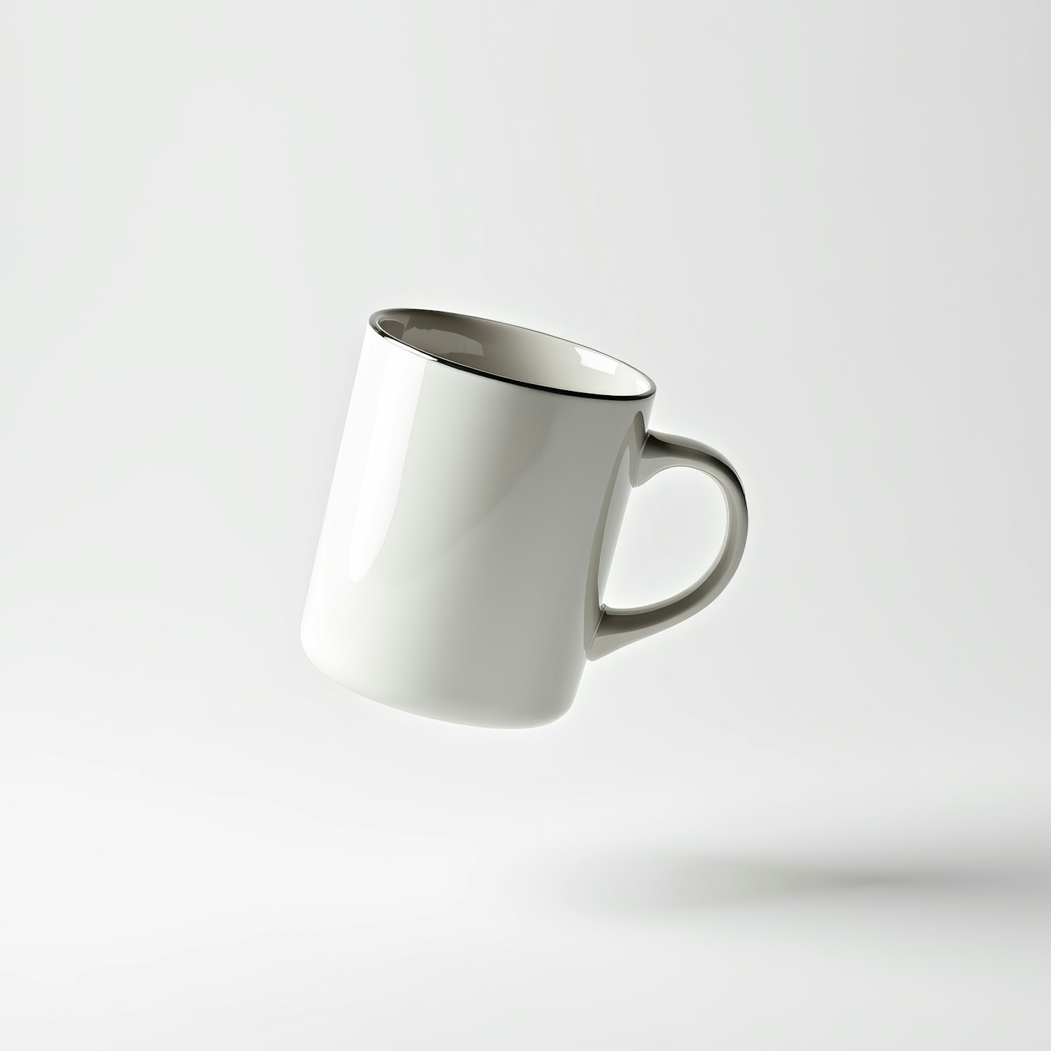 Minimalist White Ceramic Mug