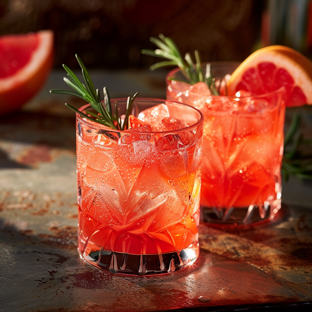 Refreshing Rosemary Grapefruit Cocktail