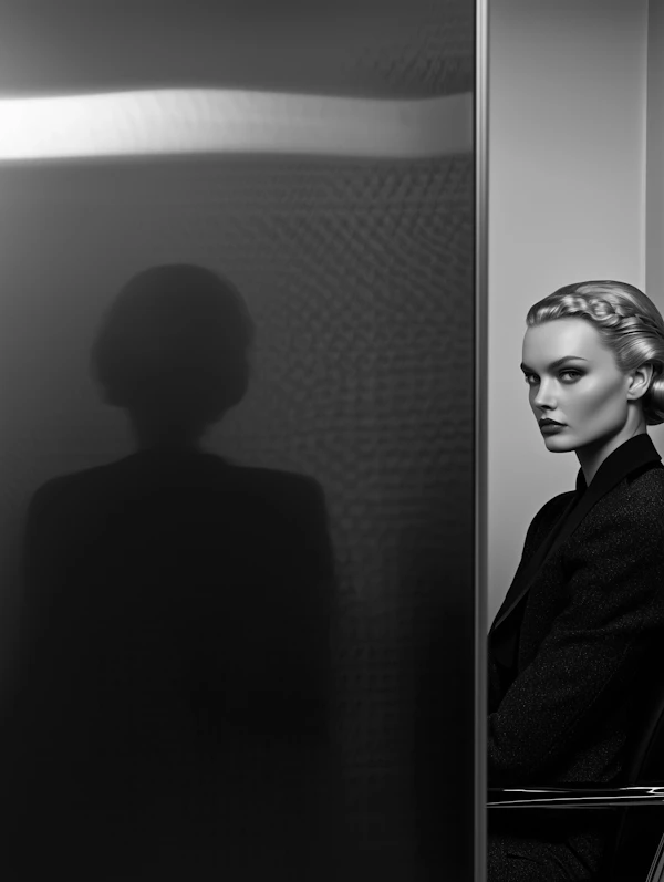 Elegant Black and White Portrait