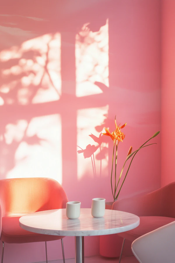 Minimalist Pink Interior