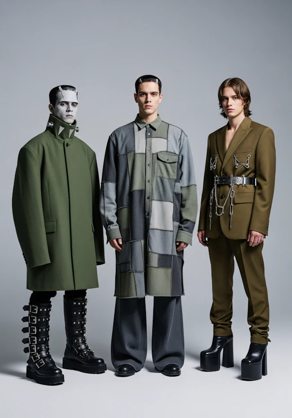 Avant-Garde Fashion Trio