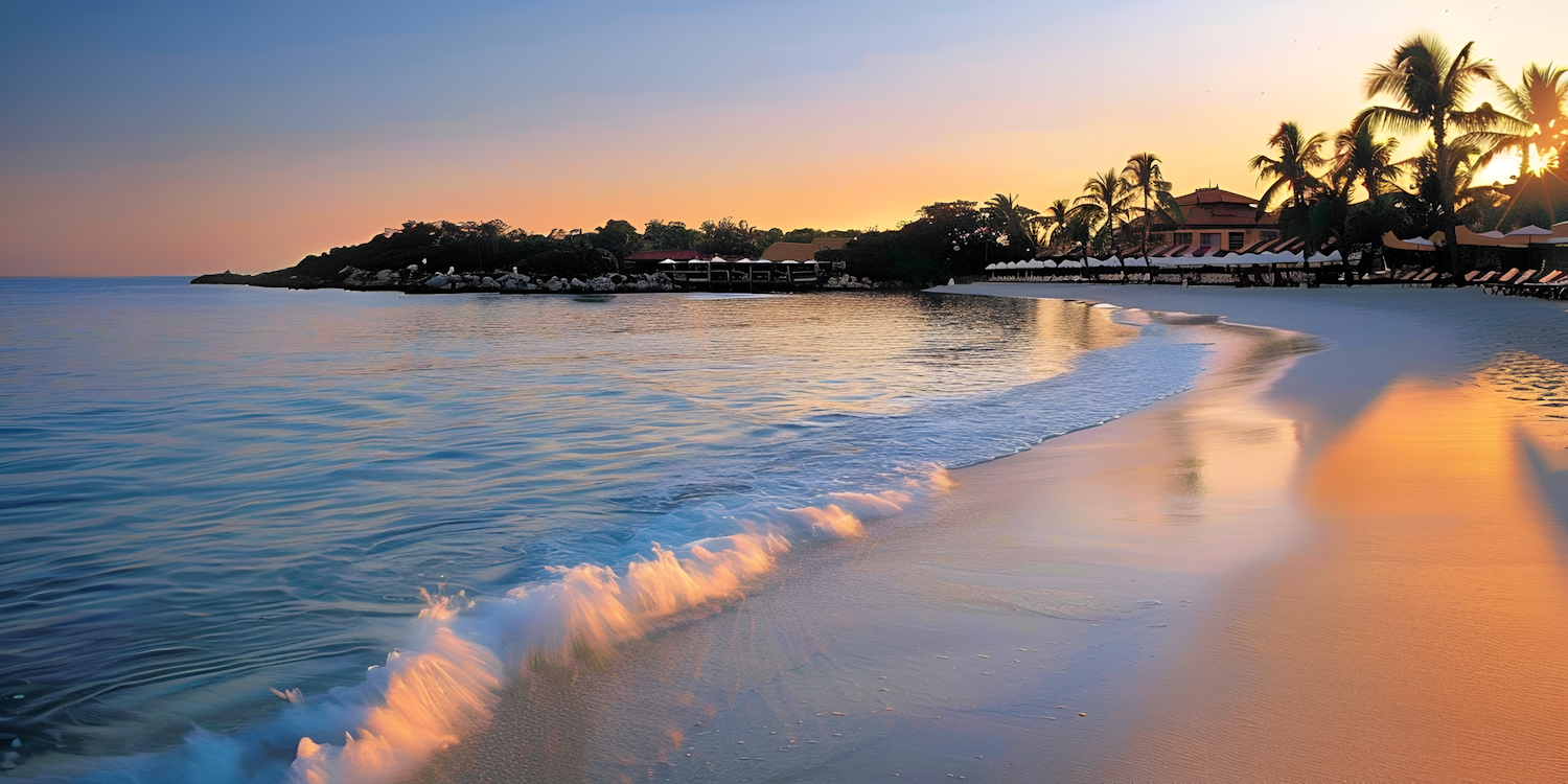 Serene Beach Sunset