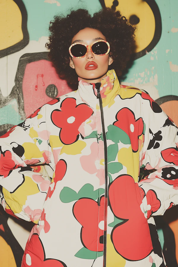 Stylish Woman Graffiti