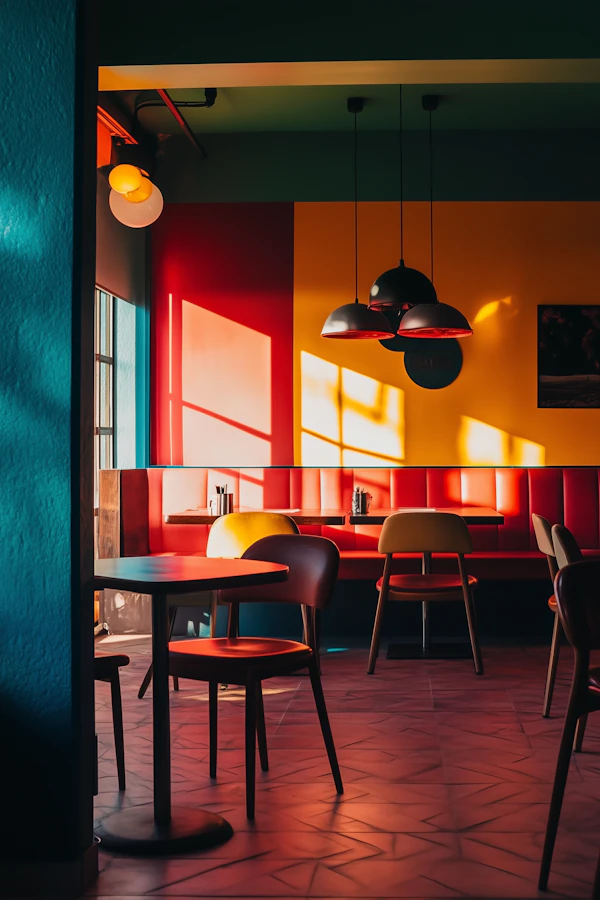 Vibrant Cafe Interior