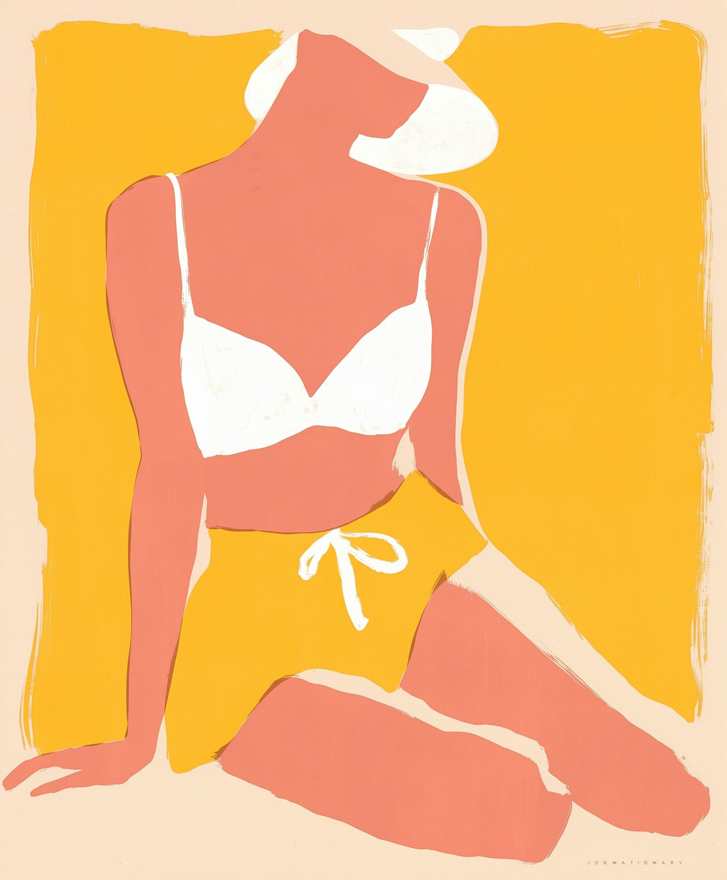 Stylized Person in Summer Attire