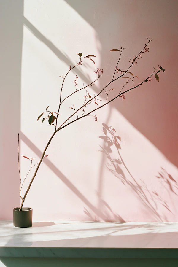 Pink Blossoms Minimalism