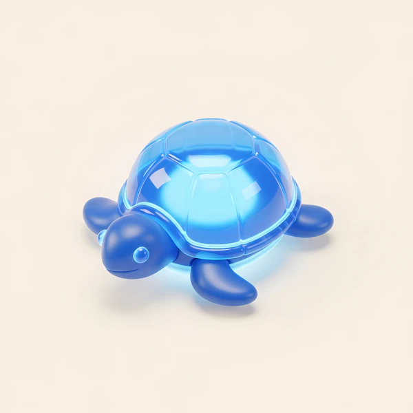 Blue Turtle Figurine