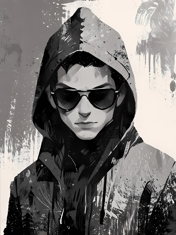 Monochromatic Hoodie Art