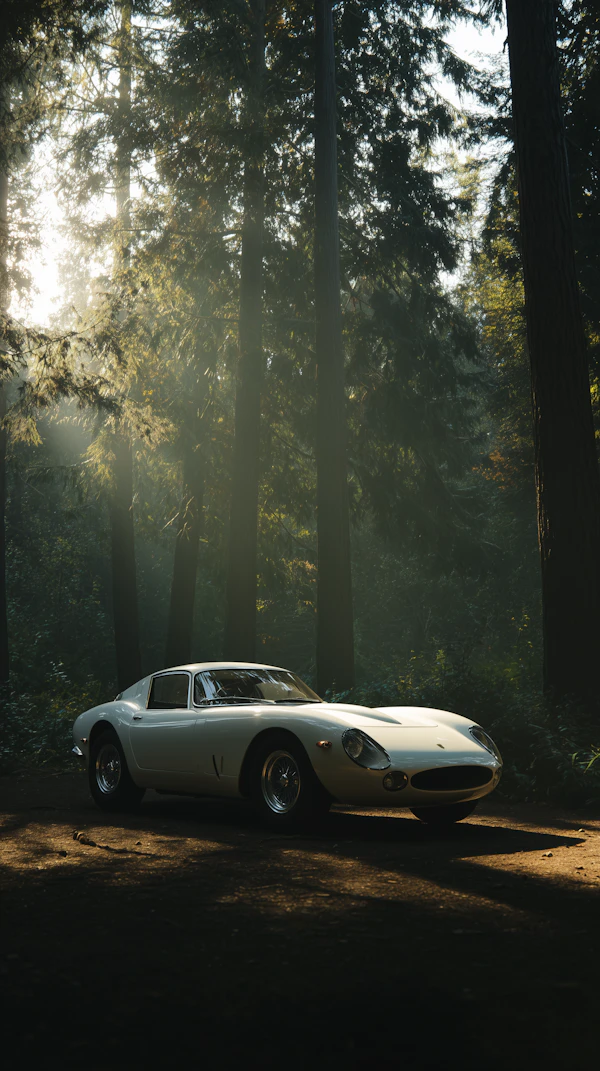 Vintage Car in Forest