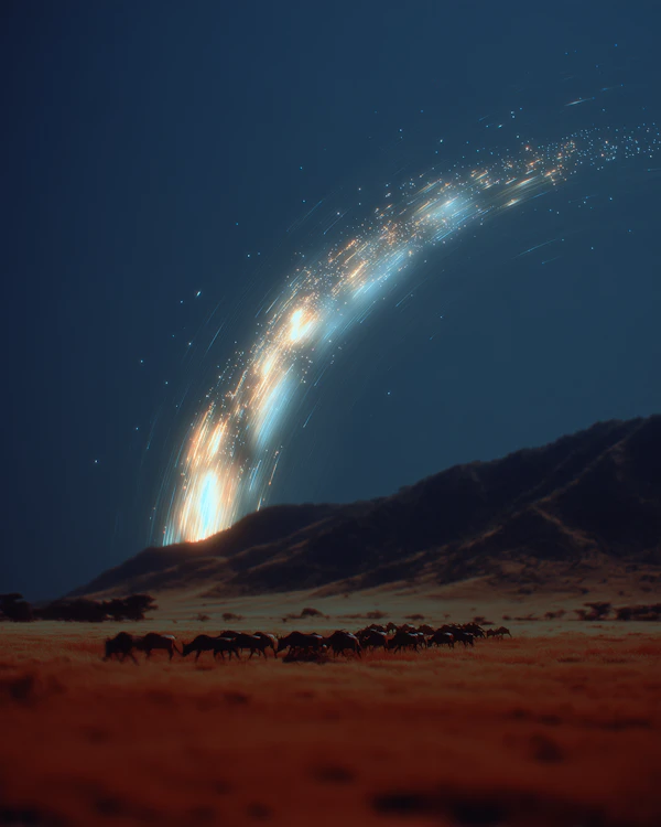 Celestial Grazing Scene