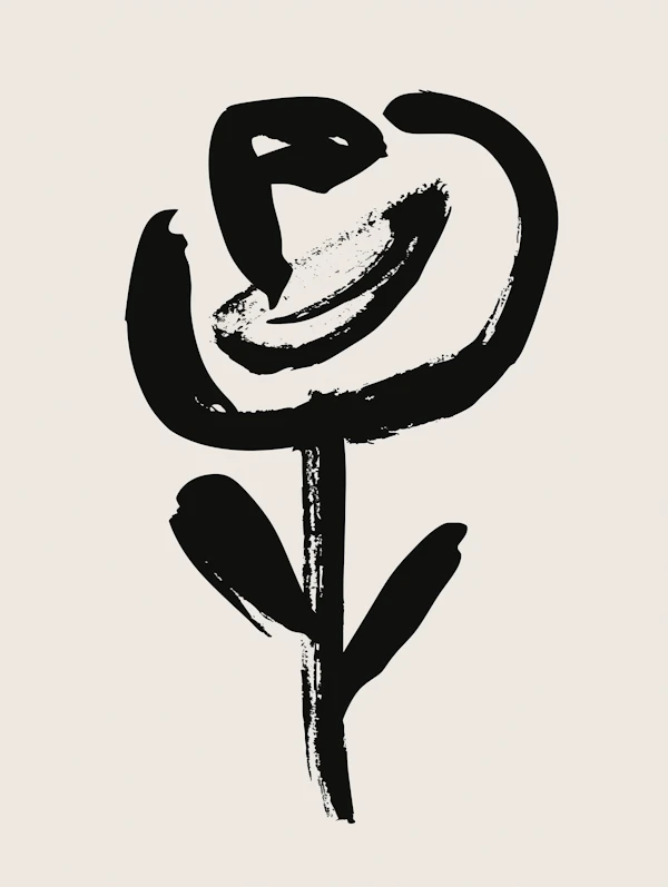 Minimalist Flower Art