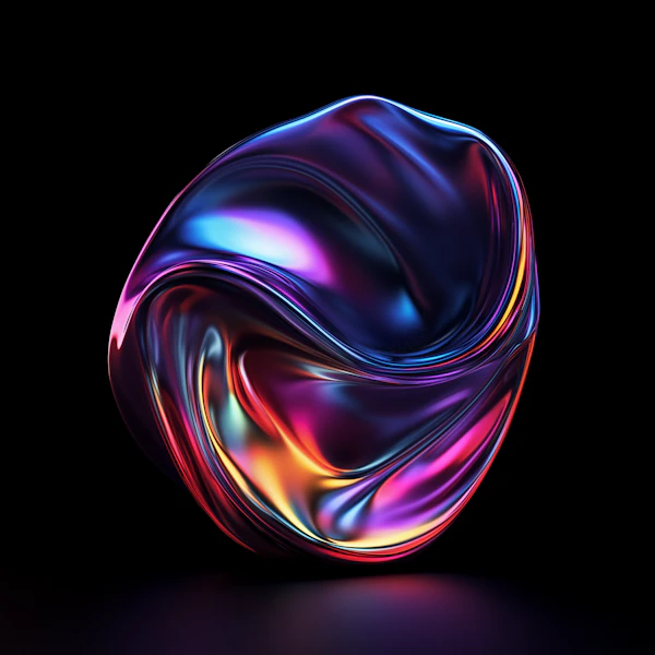 Abstract 3D Fluid Art