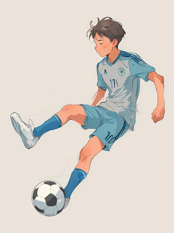 Soccer Player Illustration