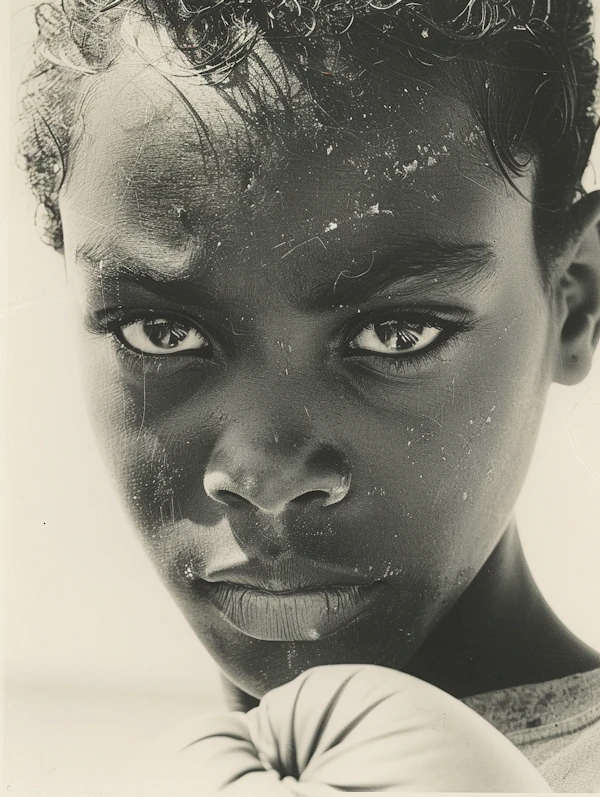 Intense Gaze of a Youth