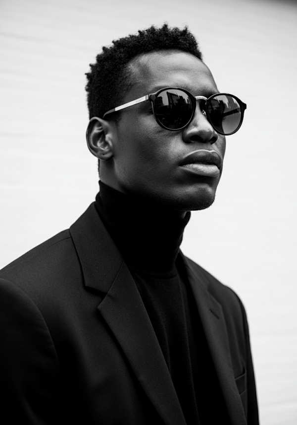 Stylish Young Man in Black Outfit