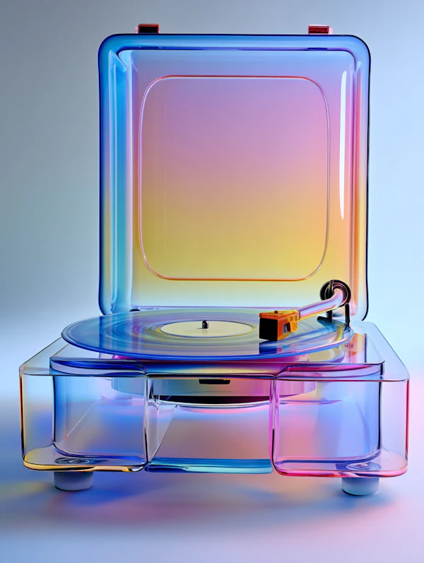 Transparent Record Player