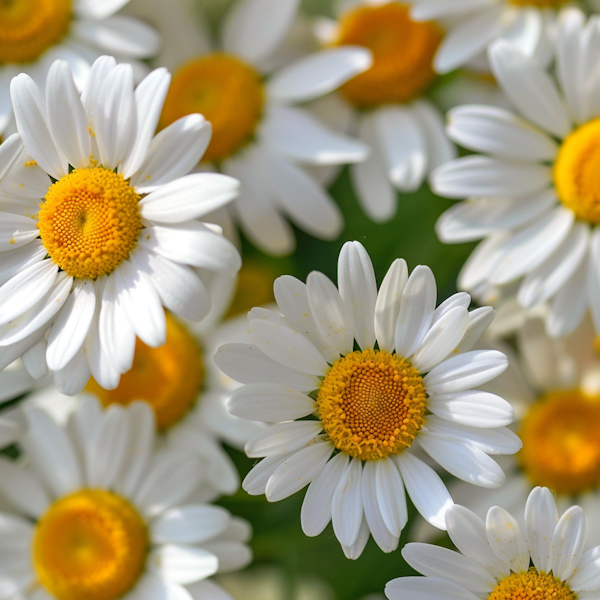 Sunlit Daisy Close-up