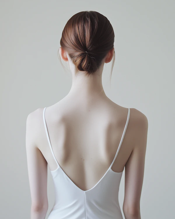 Elegant Woman in White