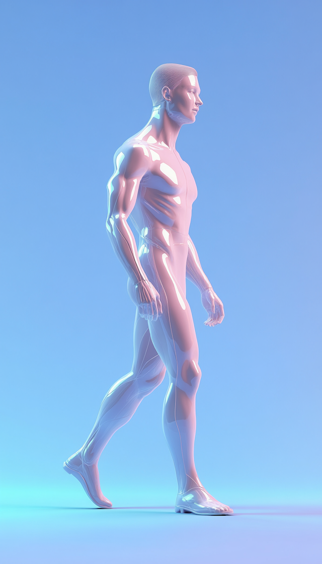 Futuristic Walking Figure