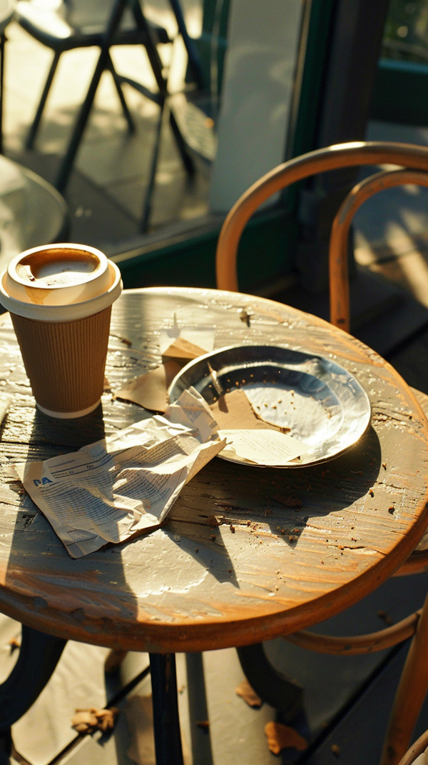 Serene Outdoor Coffee Break