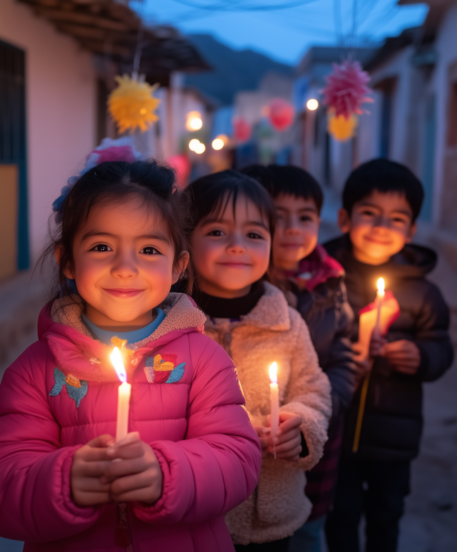 Children with Candles