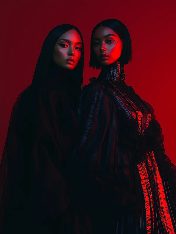 Dramatic Red Portrait