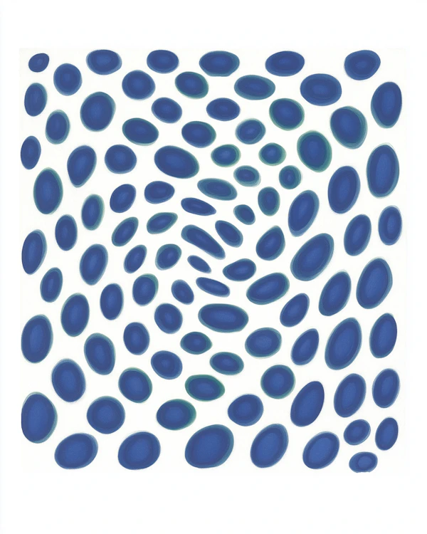 Blue Spiral Abstract