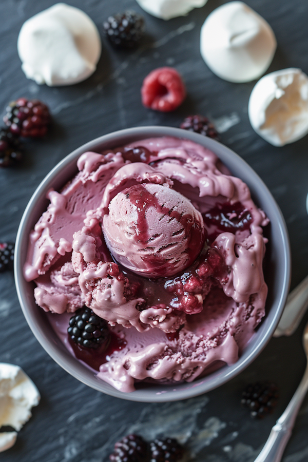 Berry-Flavored Ice Cream Delight