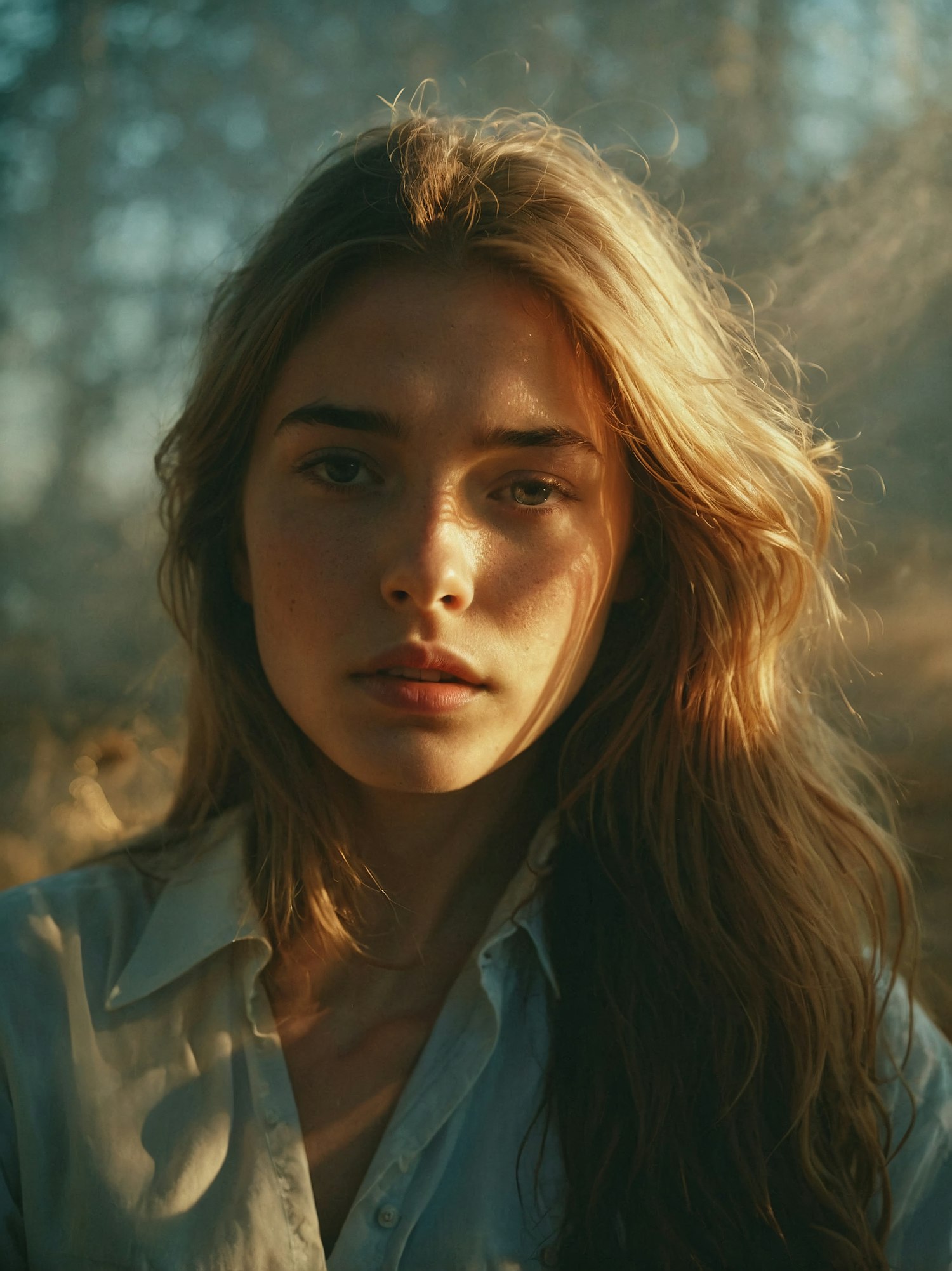 Serene Portrait of a Young Woman