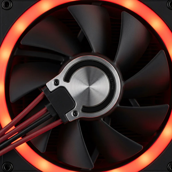 LED Cooling Fan Close-Up