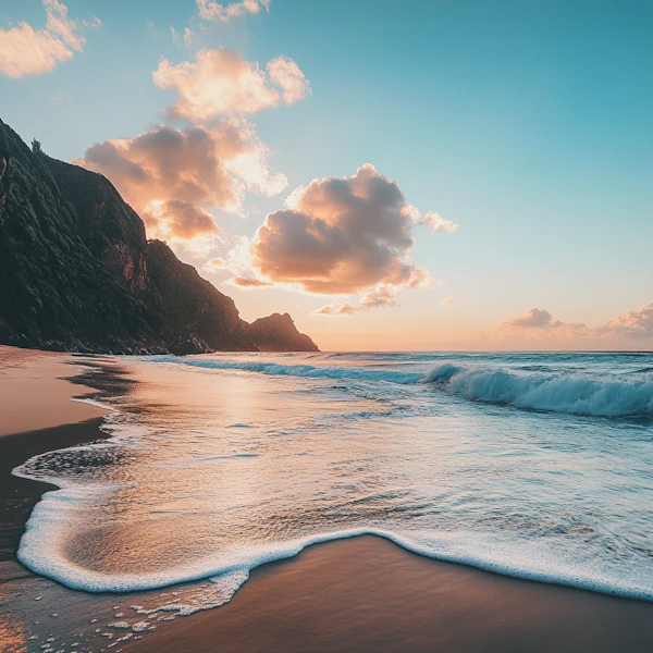 Serene Beach Sunset