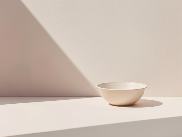 Minimalist Ceramic Bowl Composition