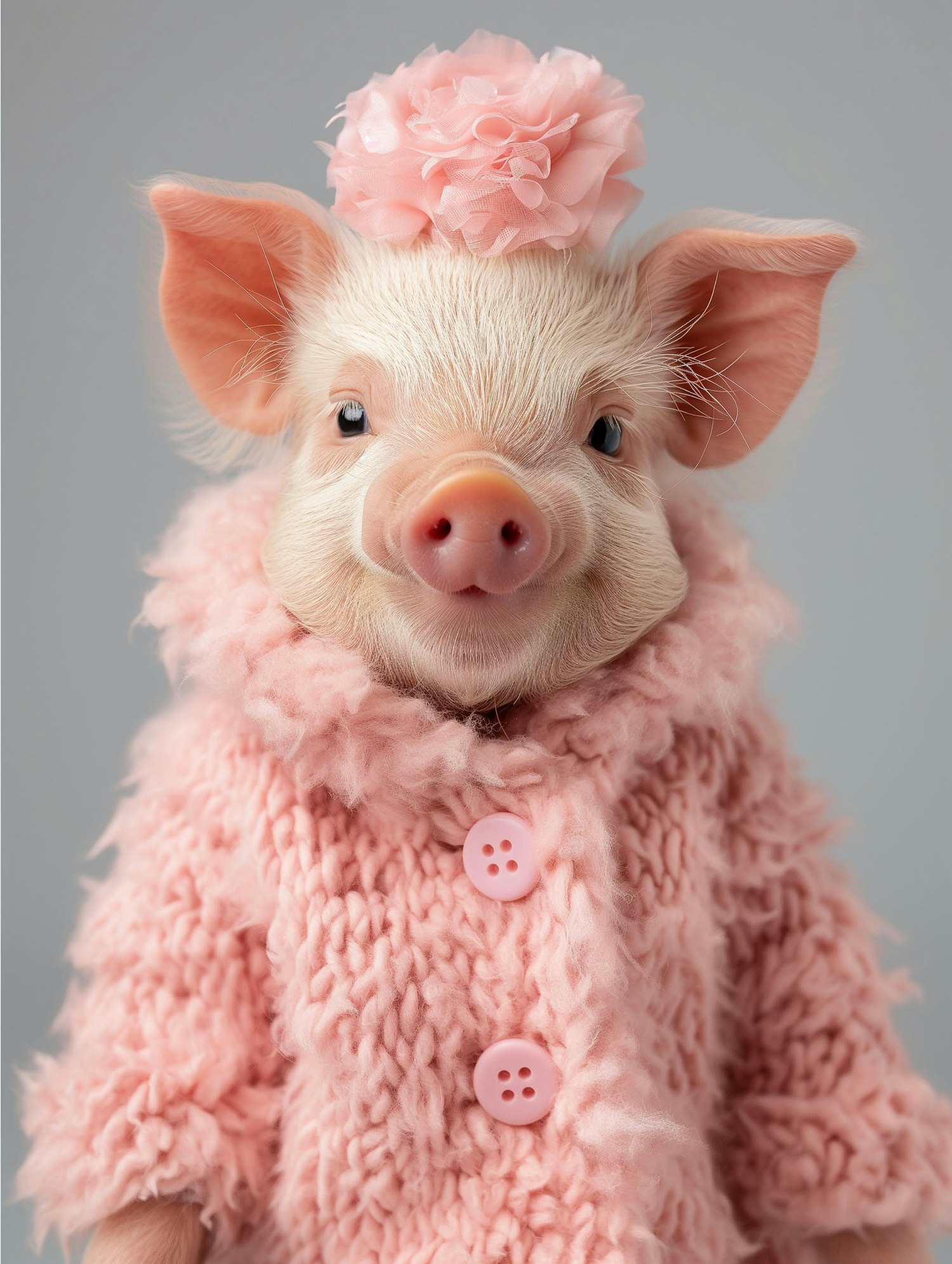 Adorable Pig in Pink