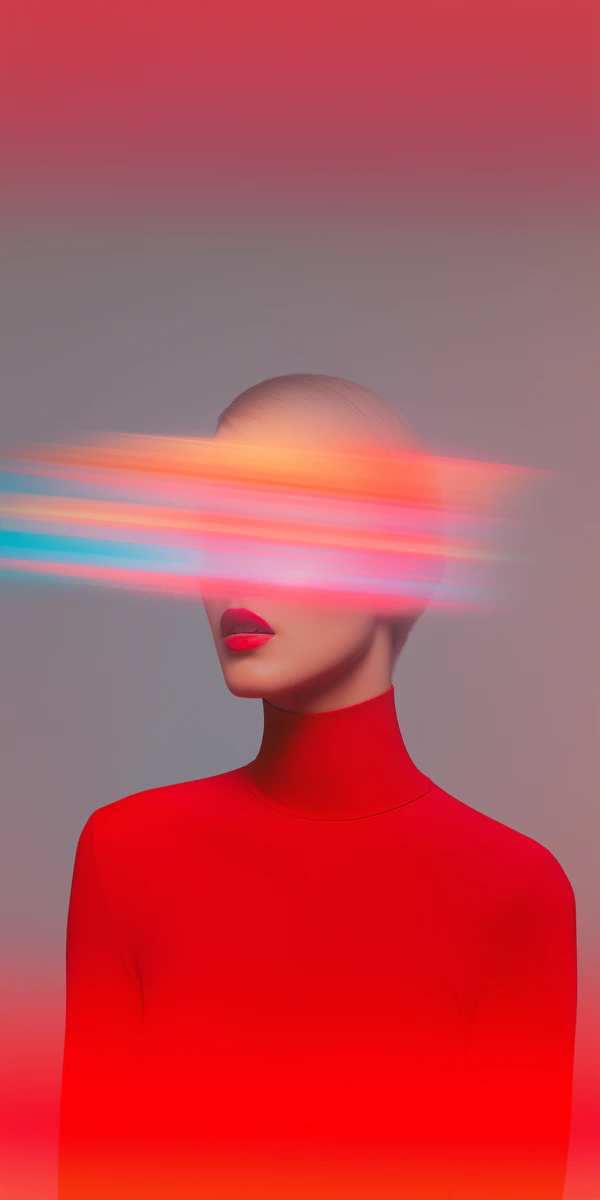 Surreal Portrait with Vivid Colors