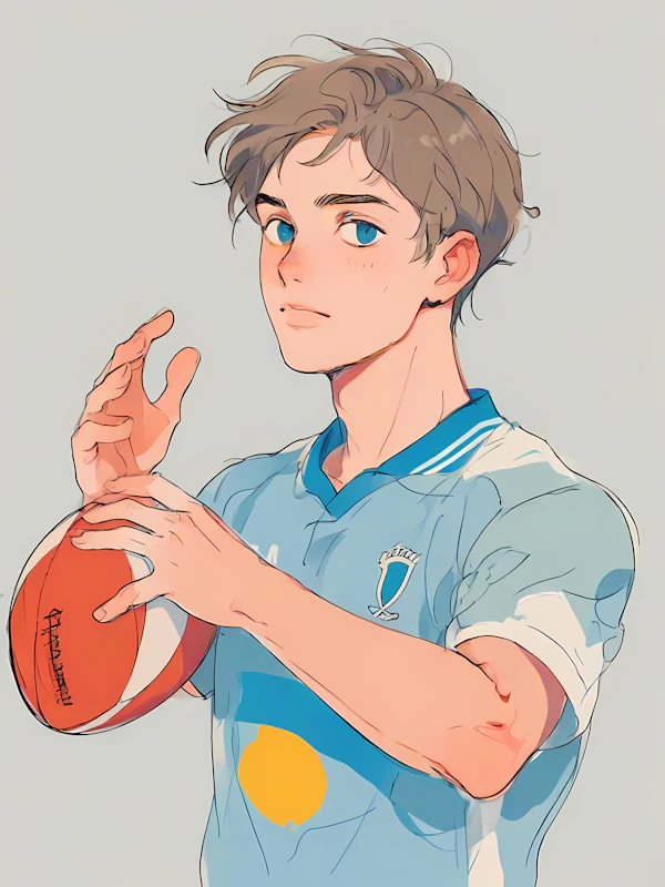 Rugby Player Portrait